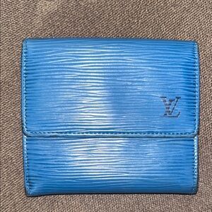 Louis Vuitton Blue Epi Leather Wallet